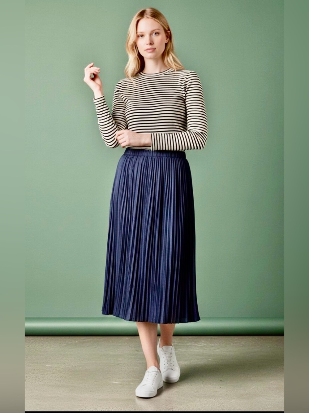 MARGARET O’LEARY Designs: “The Cynthia” Classic Black MIDI Skirt (New: $290)